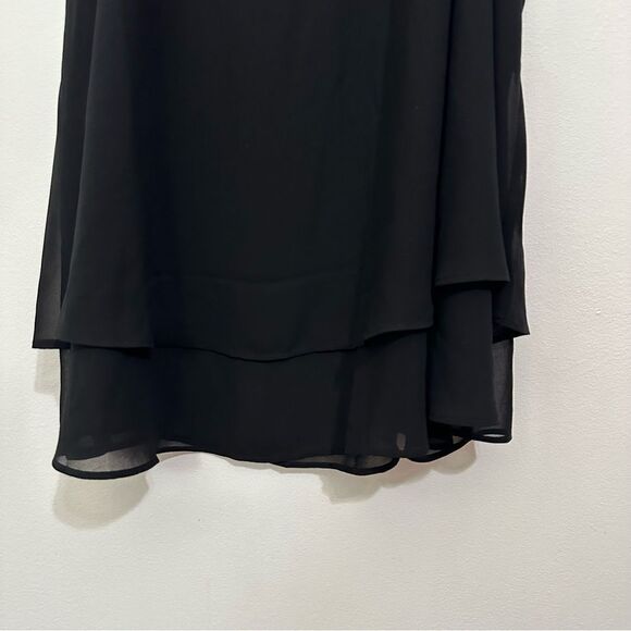 Lane‎ Bryant Sheer Lined Black Swing V Neck Tank Top size 20 - Picture 3 of 7